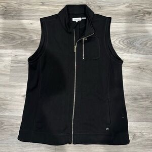 Calvin Klein Black Zip-Up Vest